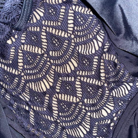 NWT Meet Curve Swimsuit One Piece Lace Side Panels in Black Size XL - Picture 3 of 6